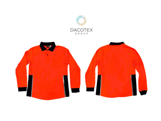 hi vis long sleeve work polo shirt