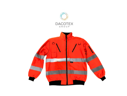 hi vis reflective red safety jacket
